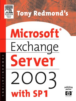 cover image of Tony Redmond's Microsoft Exchange Server 2003
